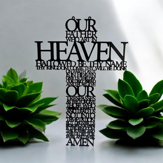 THE LORD’S PRAYER CROSS WALL DECOR