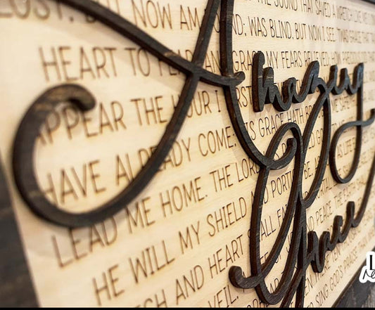 Amazing Grace Plaque
