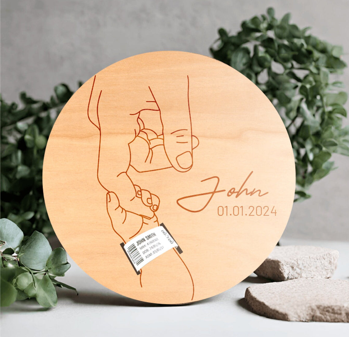 Newborn Baby Birth Hospital Bracelet Keepsake