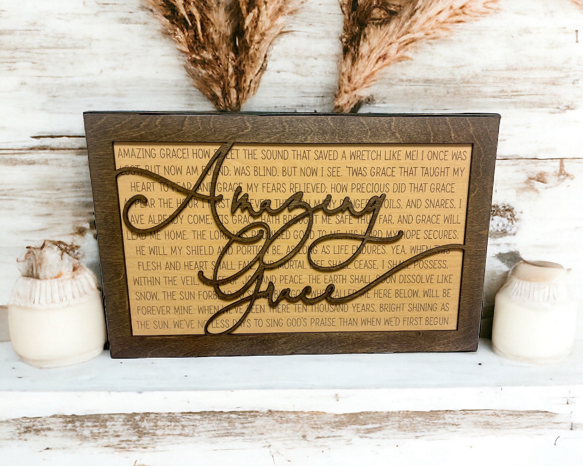 Amazing Grace Plaque