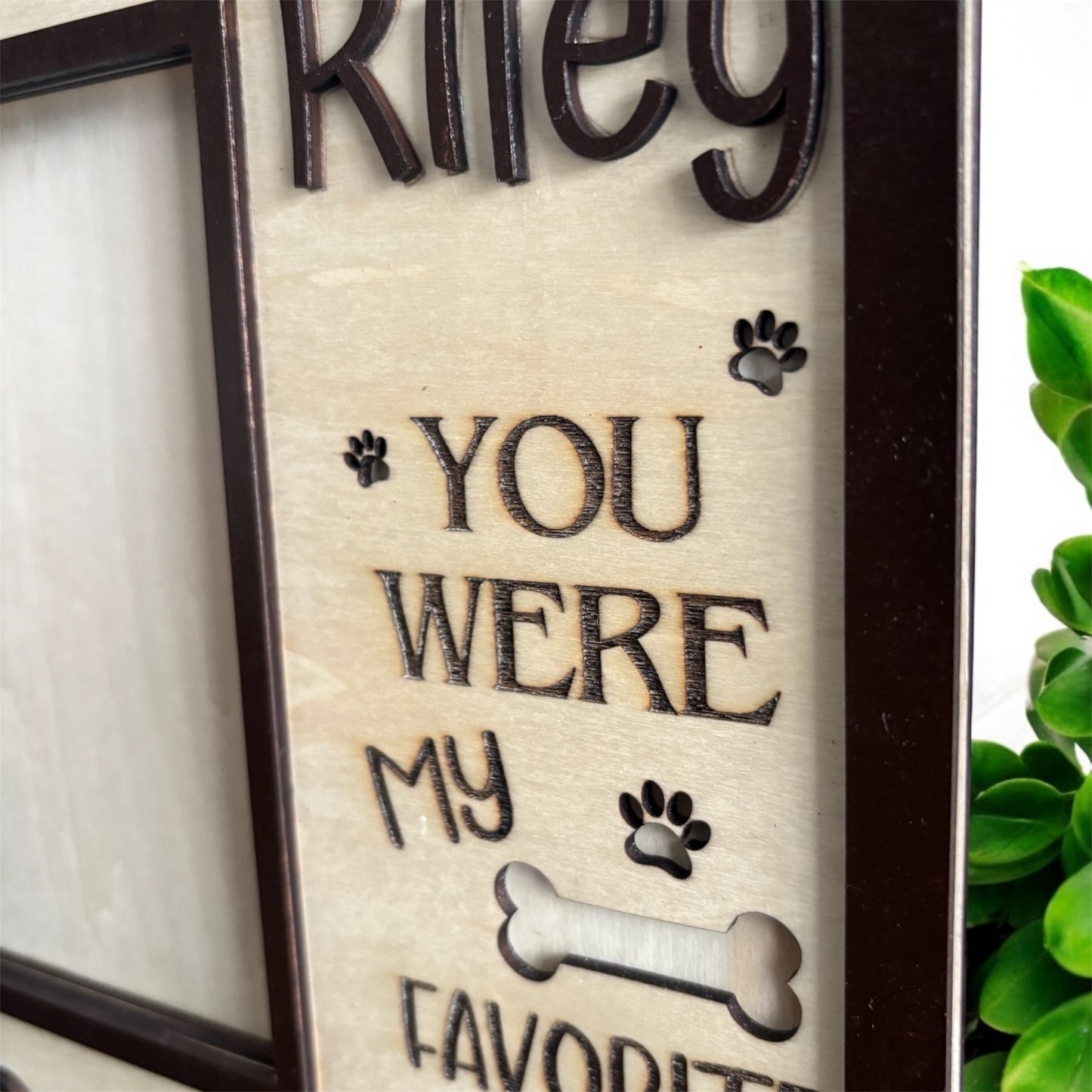 PERSONALIZED PET MEMORIAL PHOTO FRAME
