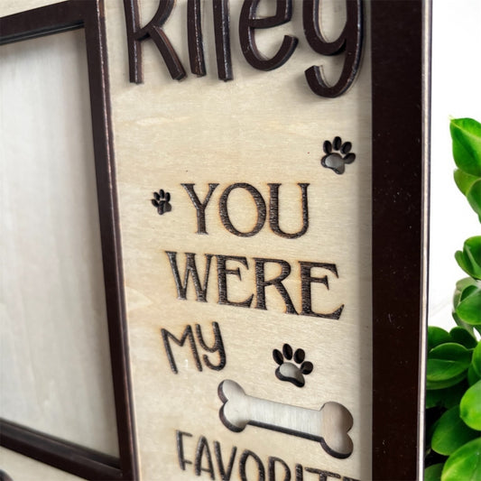 (PERSONALIZED) PET MEMORIAL PHOTO FRAME