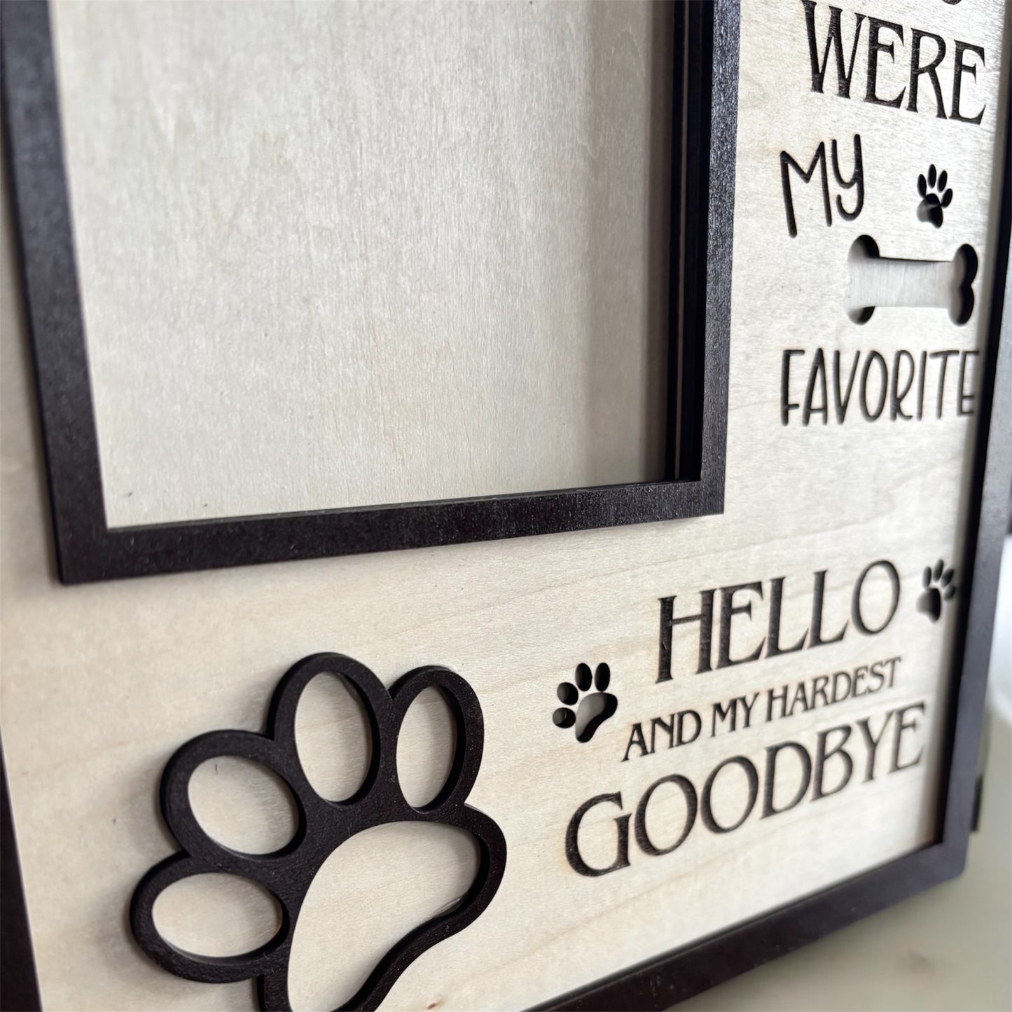 PERSONALIZED PET MEMORIAL PHOTO FRAME