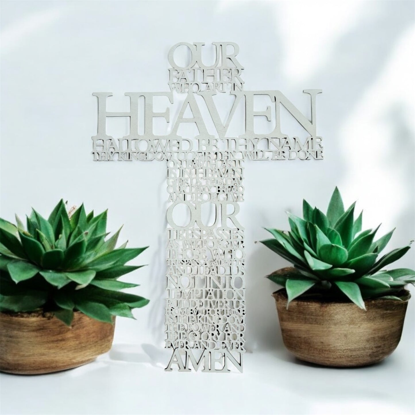 THE LORD’S PRAYER CROSS WALL DECOR