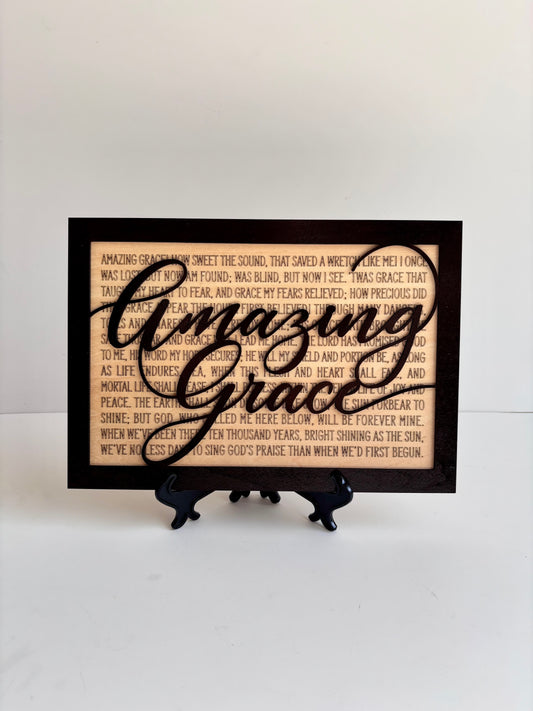 Amazing Grace Plaque
