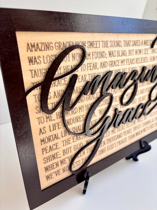 Amazing Grace Plaque